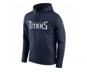 Men Tennessee Titans Nike Navy Circuit Wordmark Essential Performance Pullover Hoodie