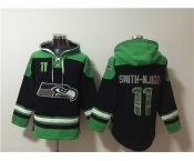 Men's Seattle Seahawks #11 Jaxon Smith-Njigba Black Ageless Must-Have Lace-Up Pullover Hoodie