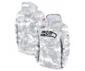 Men's Seattle Seahawks 2024 Arctic Camo Salute To Service Club Fleece Pullover Hoodie