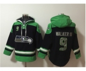 Men's Seattle Seahawks #9 Kenneth Walker III Black Ageless Must-Have Lace-Up Pullover Hoodie