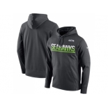 Men's Seattle Seahawks Nike Sideline Circuit Anthracite Pullover Hoodie