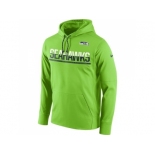 Men's Seattle Seahawks Nike Sideline Circuit Green Pullover Hoodie