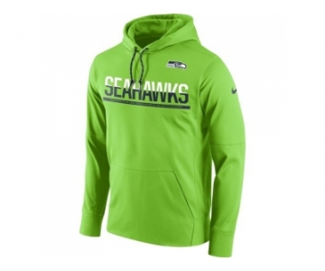 Men's Seattle Seahawks Nike Sideline Circuit Green Pullover Hoodie