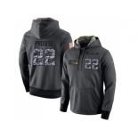 NFL Men's Nike Seattle Seahawks #22 C. J. Prosise Stitched Black Anthracite Salute to Service Player Performance Hoodie