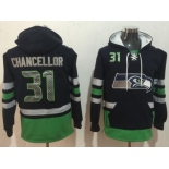 Nike Seahawks #31 Kam Chancellor Navy Blue Green Name & Number Pullover NFL Hoodie