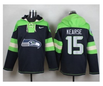 Nike Seattle Seahawks #15 Jermaine Kearse Steel Blue Player Pullover Hoodie