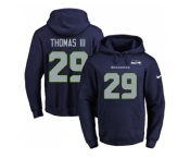 Nike Seattle Seahawks #29 Earl Thomas III Navy Blue Name & Number Pullover NFL Hoodie