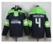 Nike Seattle Seahawks #4 Steven Hauschka Blue Player Pullover Hoodie