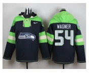 Nike Seattle Seahawks #54 Bobby Wagner Blue Player Pullover Hoodie