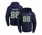 Nike Seattle Seahawks #88 Jimmy Graham Navy Blue Name & Number Pullover NFL Hoodie