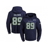 Nike Seattle Seahawks #89 Doug Baldwin Navy Blue Name & Number Pullover NFL Hoodie