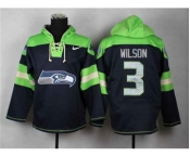 nike nfl jerseys seattle seahawks #3 wilson green-blue[pullover hooded sweatshirt]