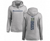 Football Women's Seattle Seahawks #37 Quandre Diggs Ash Backer Pullover Hoodie