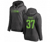 Football Women's Seattle Seahawks #37 Quandre Diggs Ash One Color Pullover Hoodie