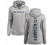 Football Women's Seattle Seahawks #37 Shaun Alexander Ash Backer Pullover Hoodie