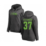 Football Women's Seattle Seahawks #37 Shaun Alexander Ash One Color Pullover Hoodie