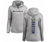 Football Women's Seattle Seahawks #57 Cody Barton Ash Backer Pullover Hoodie