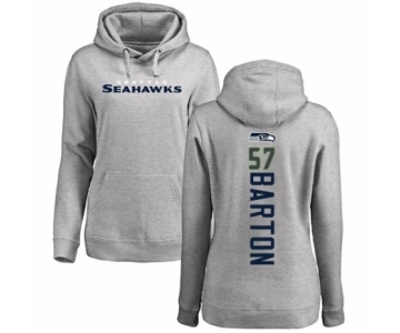 Football Women's Seattle Seahawks #57 Cody Barton Ash Backer Pullover Hoodie