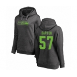 Football Women's Seattle Seahawks #57 Cody Barton Ash One Color Pullover Hoodie