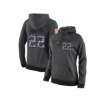 NFL Women's Nike Seattle Seahawks #22 C. J. Prosise Stitched Black Anthracite Salute to Service Player Performance Hoodie