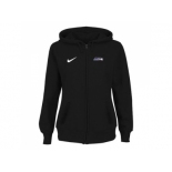 Women Seattle Seahawks Stadium Rally Full Zip Hoodie Black