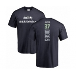 Football Seattle Seahawks #37 Quandre Diggs Navy Blue Backer T-Shirt