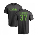 Football Seattle Seahawks #37 Tre Flowers Ash One Color T-Shirt