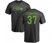 Football Seattle Seahawks #37 Tre Flowers Ash One Color T-Shirt