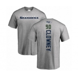 Football Seattle Seahawks #90 Jadeveon Clowney Ash Backer T-Shirt