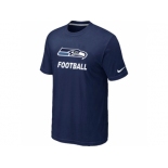 Men's Seattle Seahawks Nike Cardinal Facility T-Shirt D.Blue