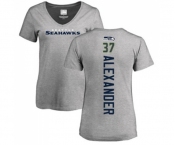 Football Women's Seattle Seahawks #37 Shaun Alexander Ash Backer T-Shirt