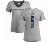 Football Women's Seattle Seahawks #57 Cody Barton Ash Backer T-Shirt