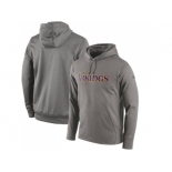 Men Minnesota Vikings Nike Gray Circuit Wordmark Essential Performance Pullover Hoodie