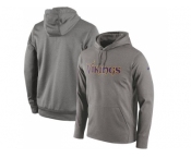 Men Minnesota Vikings Nike Gray Circuit Wordmark Essential Performance Pullover Hoodie