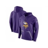 Men Minnesota Vikings Nike Purple Champ Drive Vapor Speed Performance Pullover Hoodie