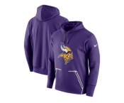 Men Minnesota Vikings Nike Purple Champ Drive Vapor Speed Performance Pullover Hoodie