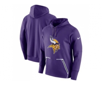 Men Minnesota Vikings Nike Purple Champ Drive Vapor Speed Performance Pullover Hoodie