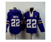 Men's Minnesota Vikings #22 Harrison Smith Purple Player Winning Method Pullover NFL Hoodie