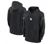 Men's Minnesota Vikings Black Performance Pullover Hoodie