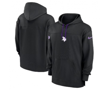 Men's Minnesota Vikings Black Performance Pullover Hoodie