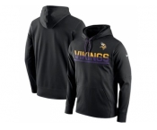 Men's Minnesota Vikings Nike Black Sideline Circuit Pullover Performance Hoodie