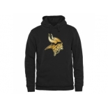 Men''s Minnesota Vikings Pro Line Black Gold Collection Pullover Hoodie