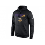 Minnesota Vikings Nike Black Kick Off Staff Performance Pullover Hoodie