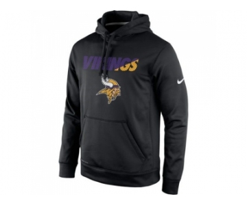 Minnesota Vikings Nike Black Kick Off Staff Performance Pullover Hoodie