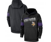 Minnesota Vikings Nike Sideline Team Logo Performance Pullover Hoodie - Black