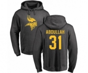 NFL Nike Minnesota Vikings #31 Ameer Abdullah Ash One Color Pullover Hoodie