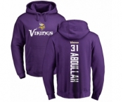 NFL Nike Minnesota Vikings #31 Ameer Abdullah Purple Backer Pullover Hoodie