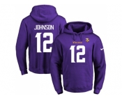 Nike Minnesota Vikings #12 Charles Johnson Purple Name & Number Pullover NFL Hoodie