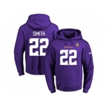 Nike Minnesota Vikings #22 Harrison Smith Purple Name & Number Pullover NFL Hoodie