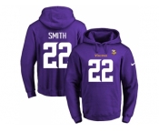 Nike Minnesota Vikings #22 Harrison Smith Purple Name & Number Pullover NFL Hoodie